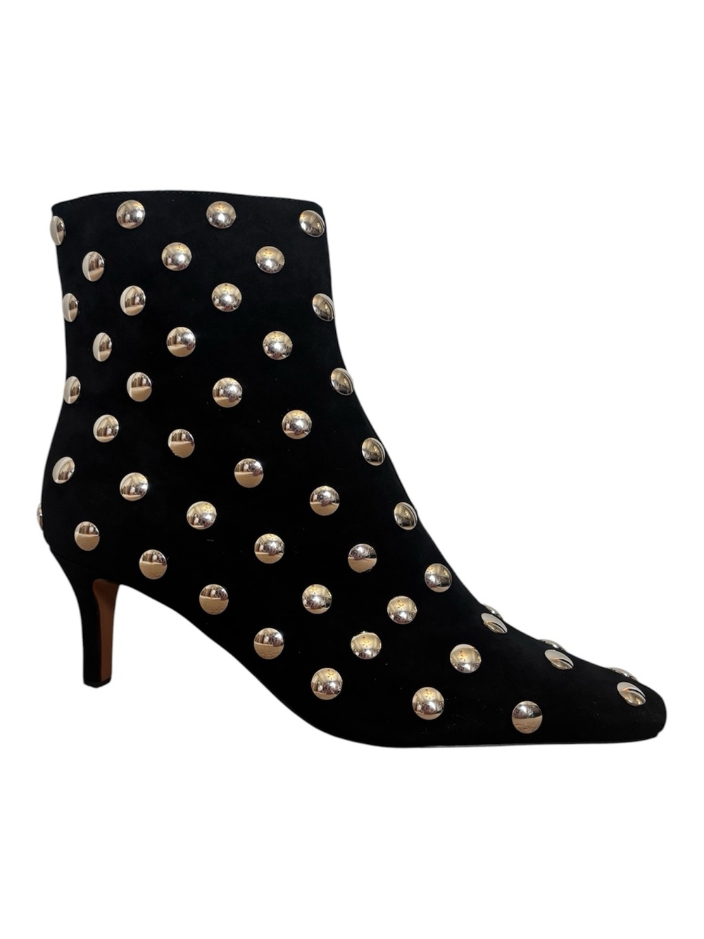 Madewell Snip-Toed Ankle Boots in Studded Suede